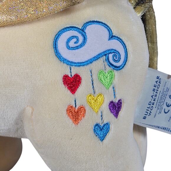 Build A Bear My Little Pony‎ Songbird Serenade Plush Rainbow Hearts - Picture 2 of 16